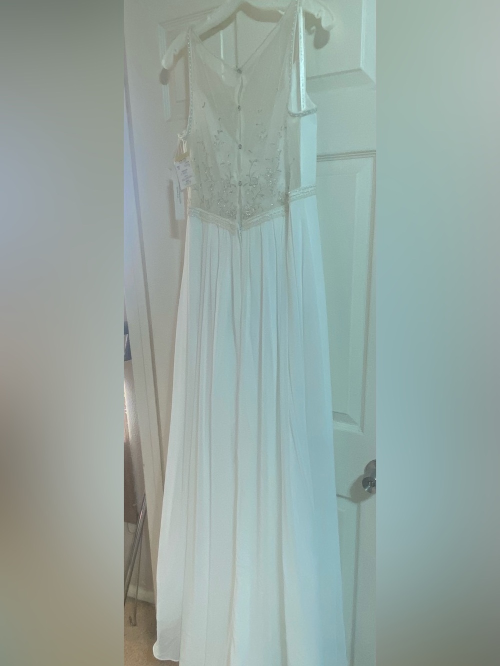 Ivory Bridal Gown with Beaded Waistband